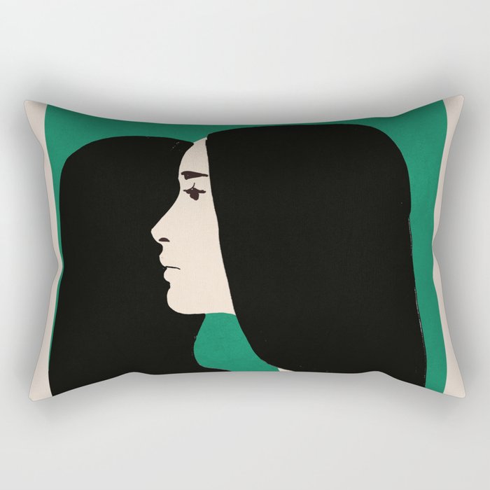 Girl Portrait 4 Rectangular Pillow