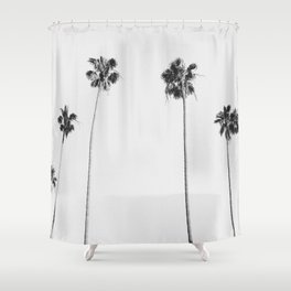 Black & White Palms Shower Curtain
