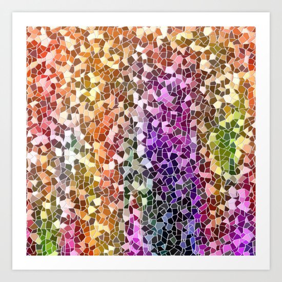 Rainbow Mosaic Art Print