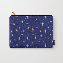 Silent Night Stars (blue) Carry-All Pouch