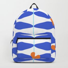 Blue Leaves and Orange hearts Backpack | Orange, Pattern, Office, Sorority, Baby, Beachhouse, Hearts, Stripes, House, College 