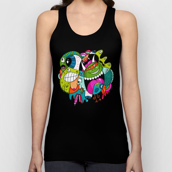 Complicated Scribble Unisex Tank Top