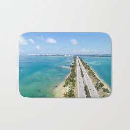 Highway to Miami Beach Bath Mat