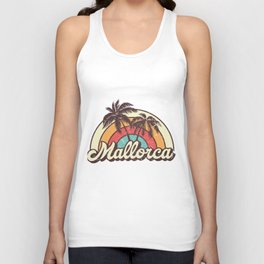 Mallorca beach city Unisex Tank Top