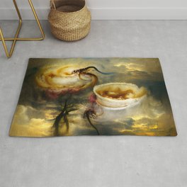 Coffee World Surreal Area & Throw Rug