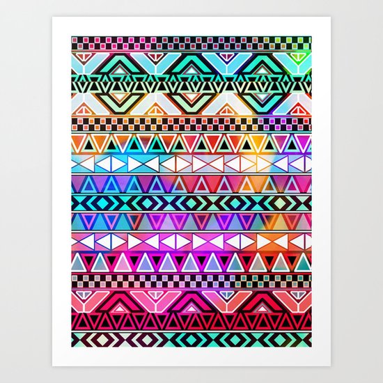 Tribal Pattern 08 Art Print