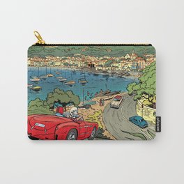 Les Vacances d'El Spectro Carry-All Pouch | Classiccars, Holiday, Retro, Classic, Fifties, Luchalibre, Luchador, Drawing, Comicbook 