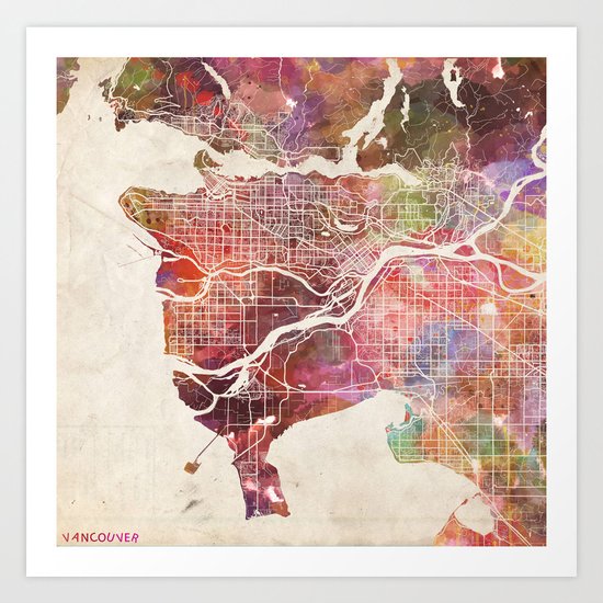 Vancouver Art Print