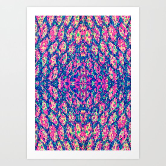 Rivers of color Art Print