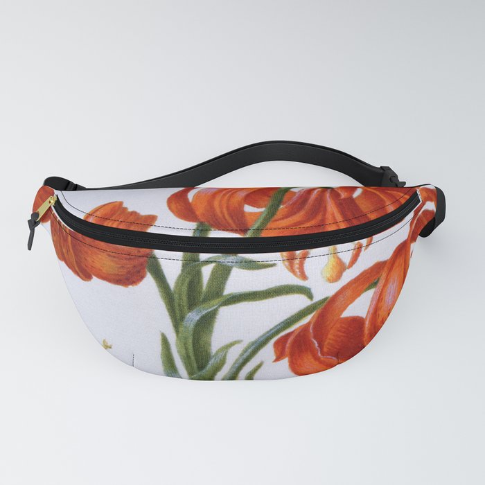 Red Lily antique 1680 Fanny Pack
