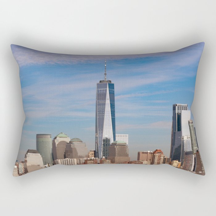 New York City Skyline Rectangular Pillow