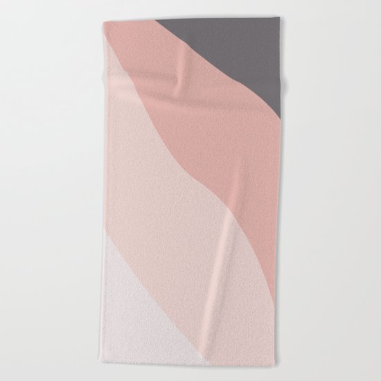 pink tone color palette Beach Towel