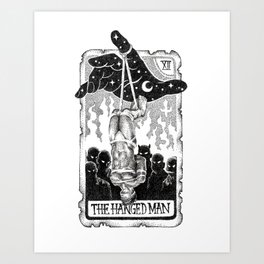 The Hanged Man Tarot Card Art Print