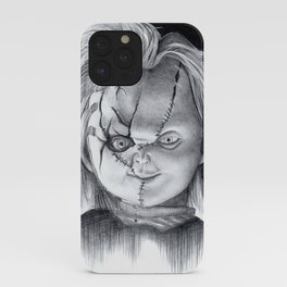 Chucky iPhone Case | Movies & TV, Black and White, Scary, Illustration 