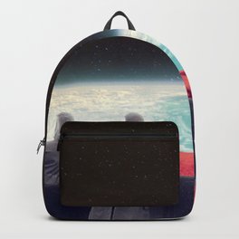 They Are Waiting For Us Backpack | Earth, Sci-Fi, Curated, Blue, Landscape, Dark, Universe, Red, Digitalart, Planet 