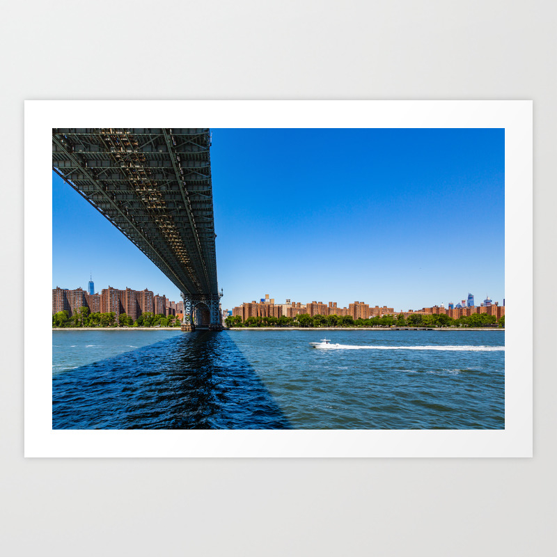 Manhattan View From The East River New York Art Print By Giuseppecammino Society6