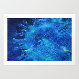 blue drop Abstract ( Limited 01 / 50#) Art Print