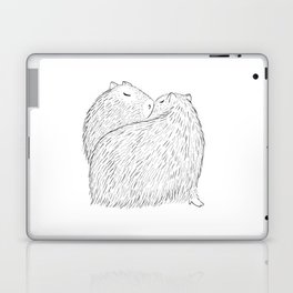 Capybaras In Love Laptop Skin