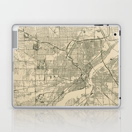 Toledo USA - Vintage City Map Laptop Skin