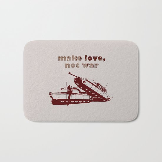 Make love, not war! Bath Mat