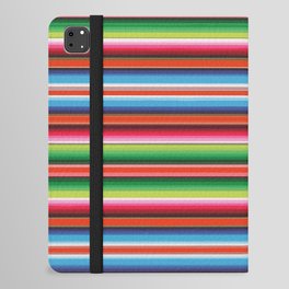  Multicolor Serape Saltillo Mexican sarape blanket zerape jorongo stripes zarape pattern iPad Folio Case