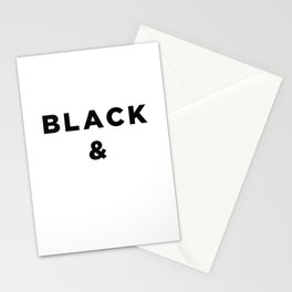 Black and White Stationery Card