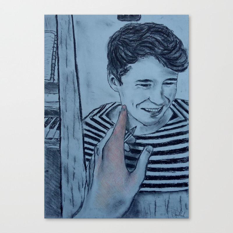 Drawing Dan Charcoal And Coloured Pencil Canvas Print By 511arts Society6 Sloan, you may copy this drawing if you credit my hubpages tutorial and link to it when you post it online. society6
