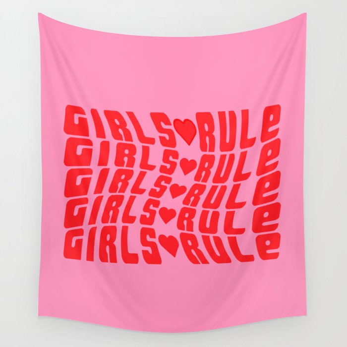 Girls Rule Wall Tapestry