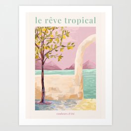 Le reve tropical - Lemontree Art Print