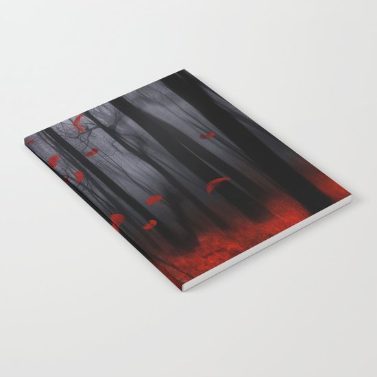 Red feather dance - by Viviana Gonzalez Notebook