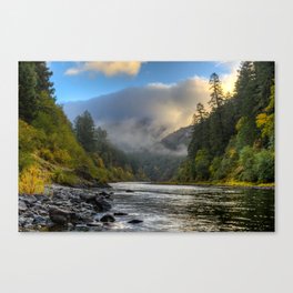 Crisp Fall Morning on the Rogue River Canvas Print