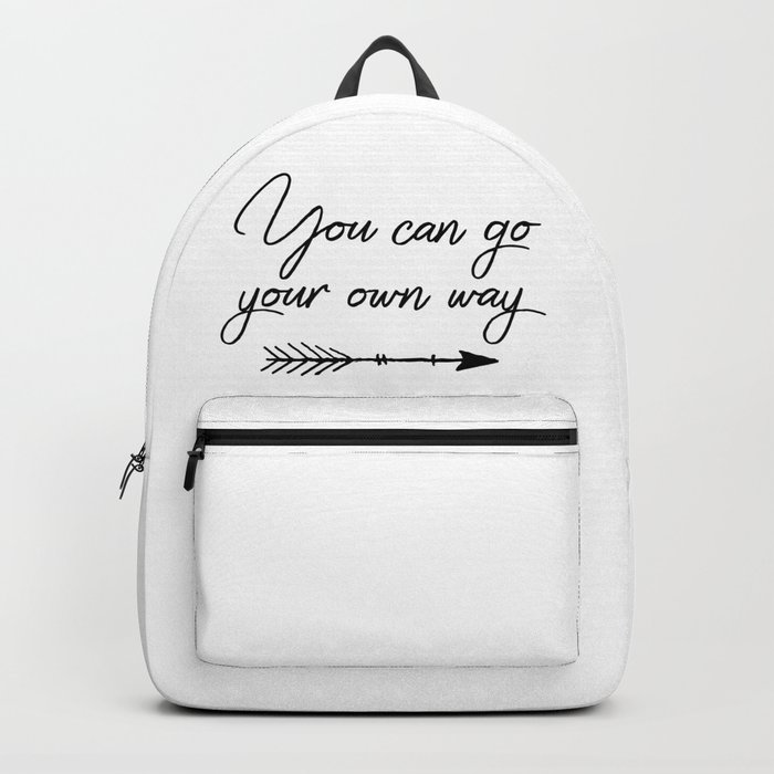 QUOTE NYLON BACKPACK in black