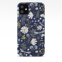 Daisies and Dragonflies iPhone Case
