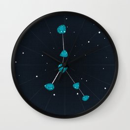Cancer + June Alexandrite Wall Clock | June, Crab, Cancer, Stars, Birthstone, Graphicdesign, Alexandrite, Zodiac, Constellation 