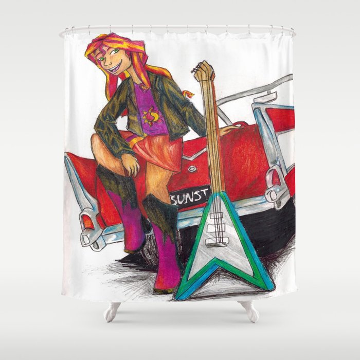 Rockin n Rollin Shower Curtain