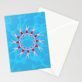 Synchronized Swimmers Stationery Card