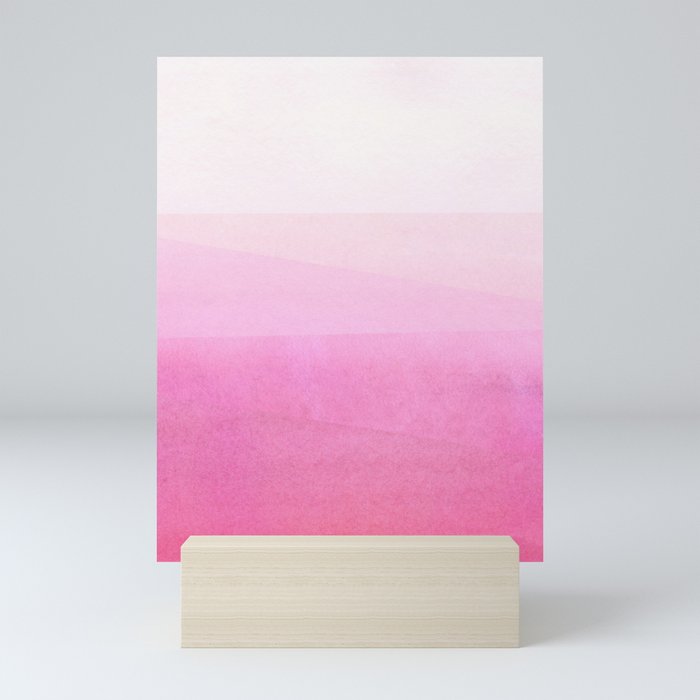 Subtle Pink Layers 02 Mini Art Print