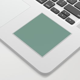 Pastel Aqua Blue Green Solid Color Hue Shade - Patternless Sticker