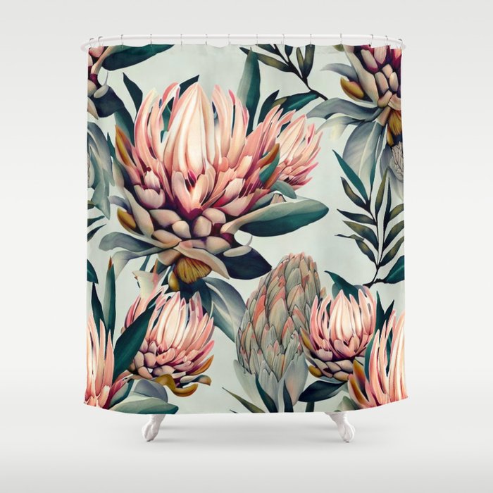 Africana Blooms Shower Curtain
