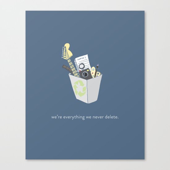 Never Delete Canvas Print