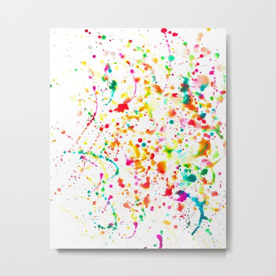 Sunday Splatter Metal Print