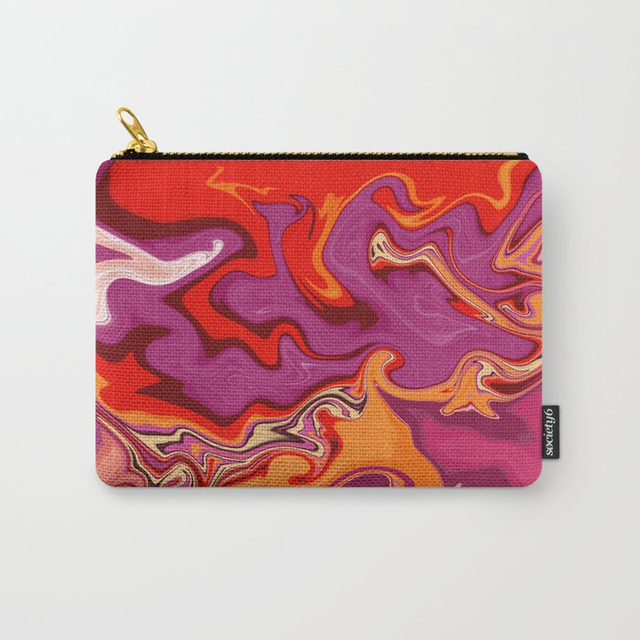 RED ABSTRACT BACKGROUND Carry-All Pouch
