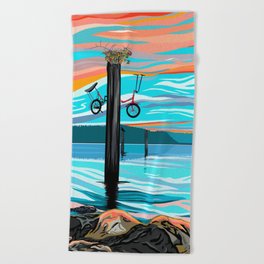 Rose Pedal Beach Towel