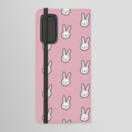 Cute Bunny Pattern (Pink) Android Wallet Case