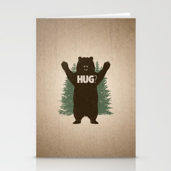 Bear Hug Stationery Cards