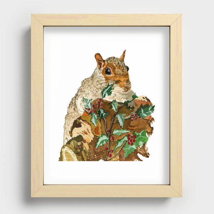 Squirrel Recessed Framed Print
