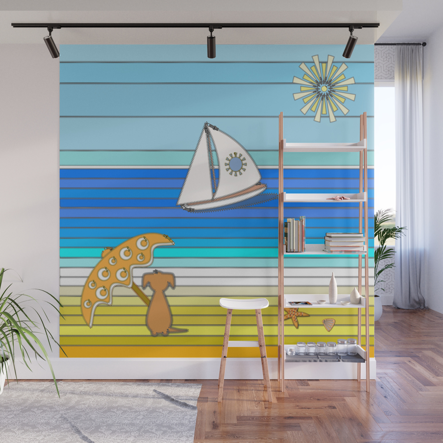 Summertime And The Living Is Easy Wall Mural By Barefootartonline