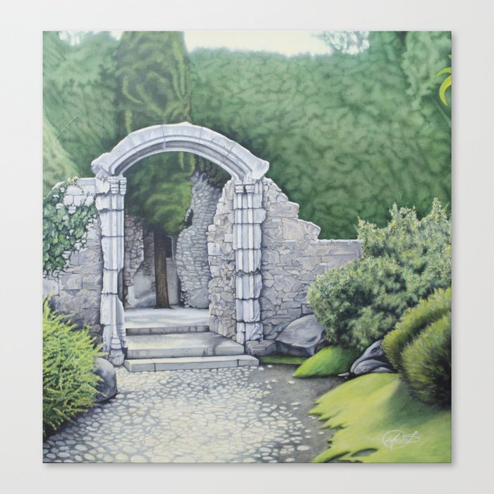 Garden Path Gate Canvas Print