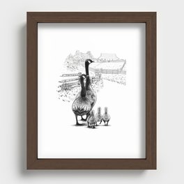 LEADING THE PACK Recessed Framed Print