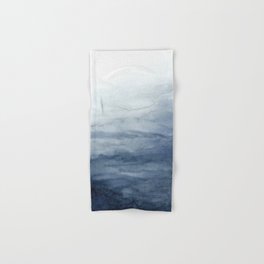 Indigo Abstract Painting | No.2 Hand & Bath Towel